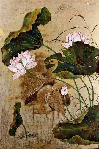 JAPANESE PAINTING OF CRANES