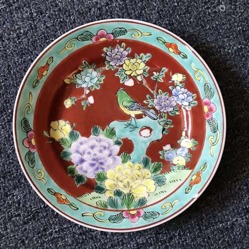 Japanese porcelain plate (1920-1930) Marked Tezuka Kinsei