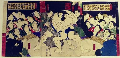 JAPANESE WOODBLOCK PRINT SUMO