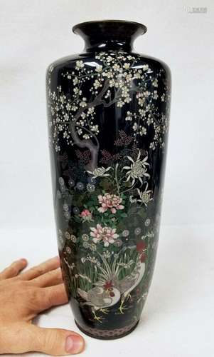 Large Fine Antique Japanese Cloisonne' Vase Possibly by OTA