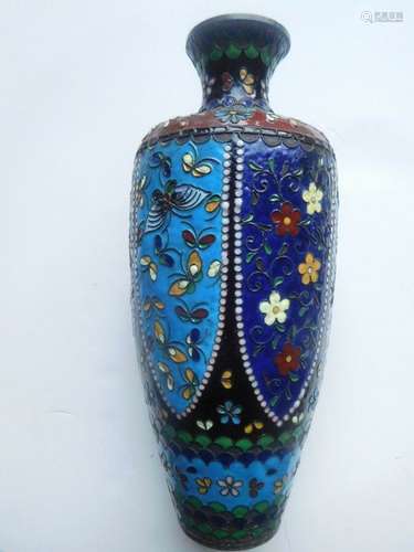 price reduced ANTIQUE 19 TH CENTURY JAPANESE  CLOISONNE VASE