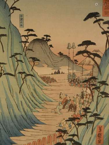 JAPANESE WOODBLOCK PRINT UTAGAWA YOSHIMORI