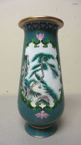 UNUSUAL JAPANESE CLOISONNE ENAMEL 8.5