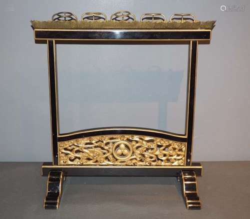 Japanese Antique Lacquer Candle Stand