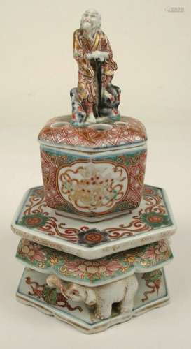 Japanese Porcelain Imari Koro Meiji Period Incense Burner