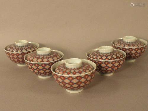 JAPANESE PORCELAIN BOWLS  KORANSHA    19TH  CENTURY