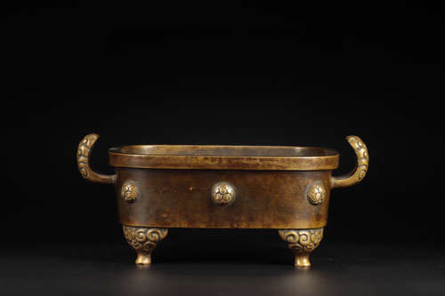 CHINESE BRONZE CENSER, QING DYNASTY