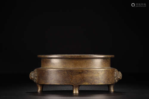 CHINESE BRONZE CENSER, MING DYNASTY