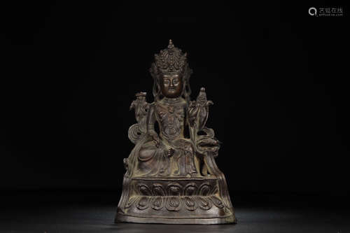 CHINESE BRONZE GUANYIN