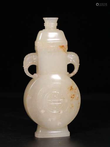 CHINESE JADE BOTTLE DECORATION