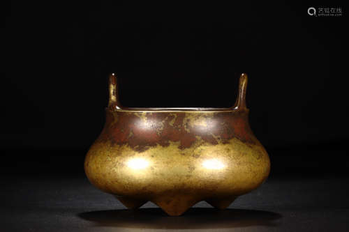 CHINESE BRONZE CENSER, QING DYNASTY