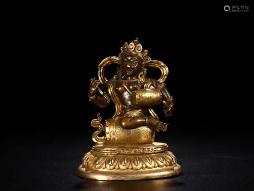 CHINESE GILT BBRONZE STATUE