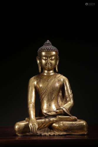 CHINESE GILT BRONZE STATUE