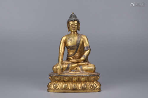 CHINESE GILT BRONZE, QINNG DYNASTY