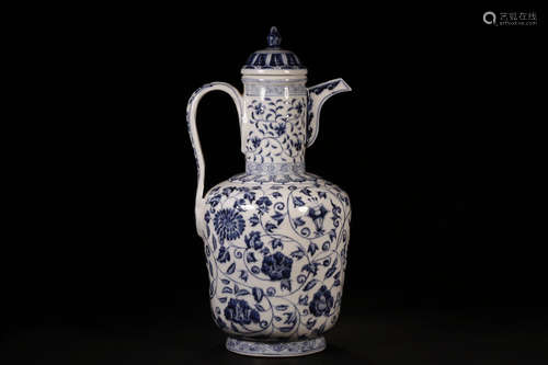 CHINESE BLUE AND WHITE JAR, XUANDE MARK