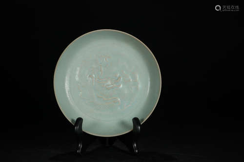 CHINESE RU KILN PLATE, SONG DYNASTY