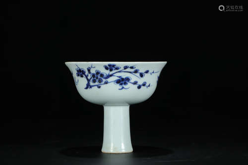 CHINESE BLUE AND WHITE BOWL, MING DYNASTY