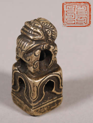 Qing Dynasty - Bronze Lion Seal