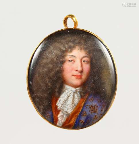 ENGLISH SCHOOL (CIRCA. 1720) Portrait of William Farmer, Lord Lempster, head and shoulders. Cut as a