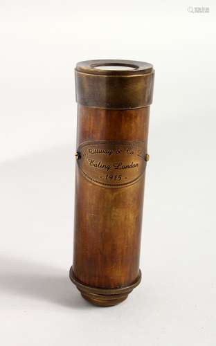 A MODERN BRASS TELESCOPE. 5.25ins long (closed).