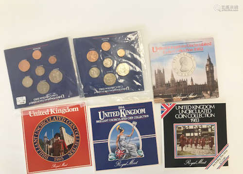 A collection of Royal Mint UK Coinage of Great Britain & Northern Ireland and UK Uncirculated coin