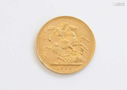 A Victorian full gold sovereign, dated 1900, with Melbourne Mint mark, VF