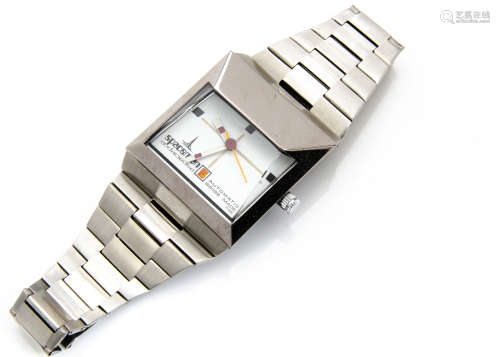 A 1970s Spaceman Audacieuse automatic stainless steel gentleman~s wristwatch, 38mm wide case,