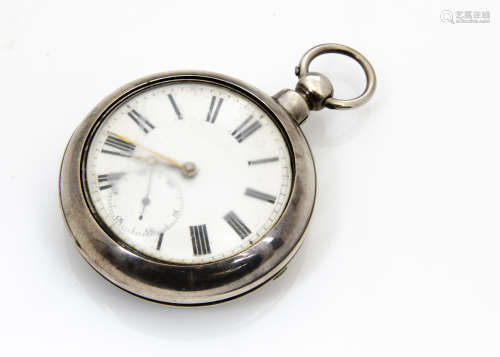 A George IV silver pair cased pocket watch by Andrew Bower of Montrose, outer case 56mm, London