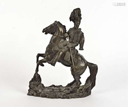 A Heredities bronze effect cast resin sculpture designed by David Geenty, Light Brigade', height