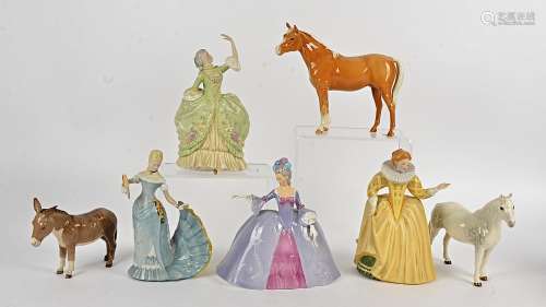 Four Franklin Porcelain figures, consisting of 'Katherine', 'Marianne', 'Arbella' and 'Sophia',