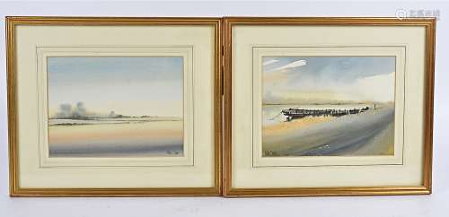 Peter Toms (1940-present), four watercolours with maritime subject matter (4)
