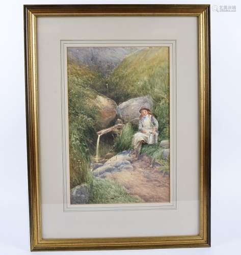 Four late 19th-Early 20th Century watercolours, including two HY Pope (1843-1908) highland