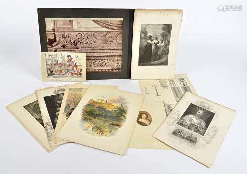 A quantity of Victorian and later ephemera, including political prints including one making a pun on