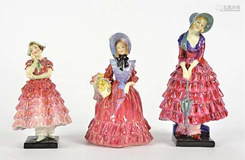 Three Royal Doulton figures, HN1967 Lady Betty Year, HN1340 Priscilla Year 1931, HN1619 Maisie