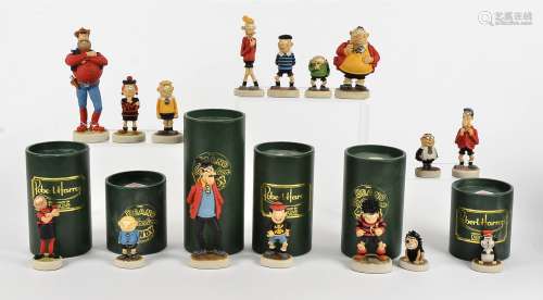 A quantity of Robert Harrop Beano Dandy collectable figurines, all in cyclindrical boxes, to include