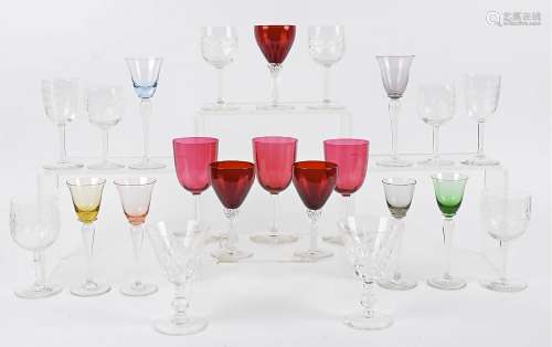A large quantity of antiques and collectables, including miscellaneous glassware, including a set of
