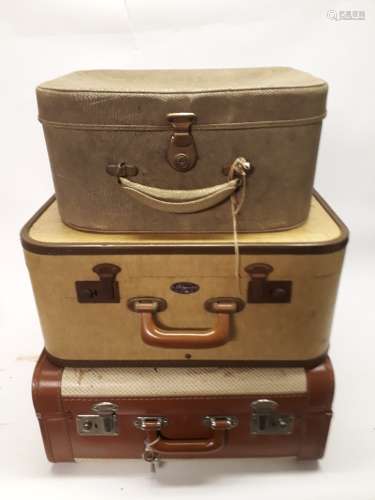 1950s Ladies Suitcases, six including examples by Antler, The Revelation, The Airport and a