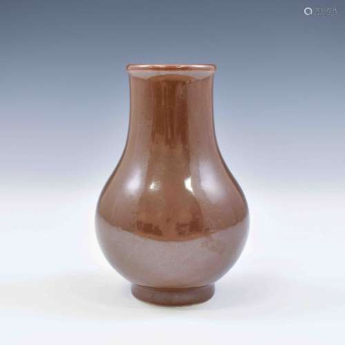 QIANLONG ZIJIN GLAZED PORCELAIN VASE