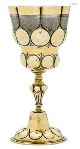 SILVER GILT KNOBBED GOBLET, Augsburg, 1st half of …