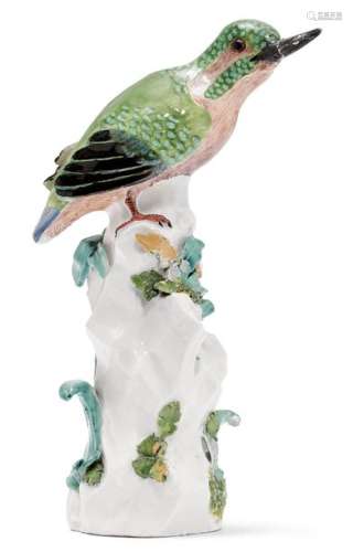 RARE MODEL OF A KINGFISHER, Meissen, ca. 1735–39. …