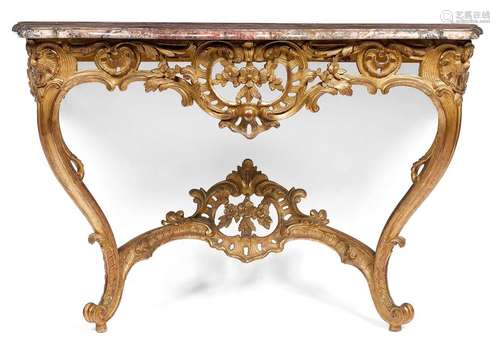 CONSOLE, Rococo, Berne ca. 1760. By Johann Friedri…