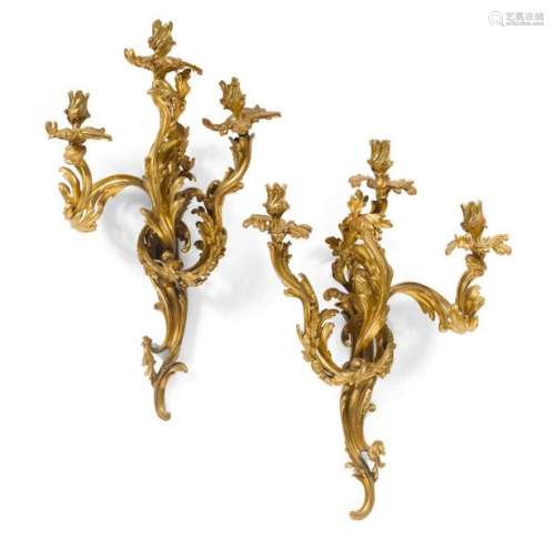 PAIR OF LARGE HISTORIC SCONCES, formerly owned by …