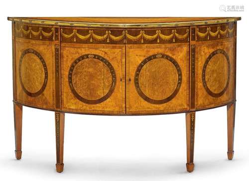 DEMILUNE SIDEBOARD, Late George III, in the style …