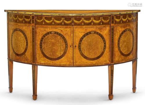 DEMILUNE SIDEBOARD, Late George III, in the style …