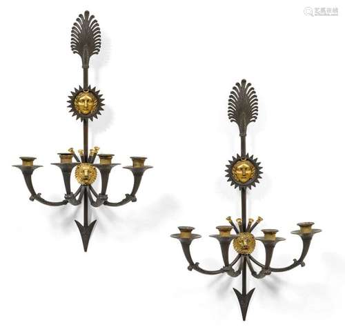 SET OF 4 SCONCES \