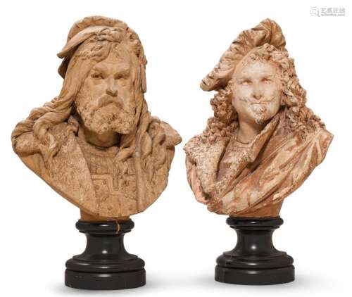 TWO BUSTS, ONE OF REMBRANDT AND ONE OF DÜRER, Fran…