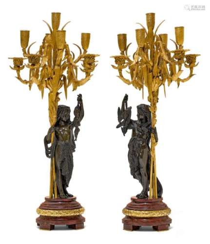 PAIR OF CANDELABRAS \