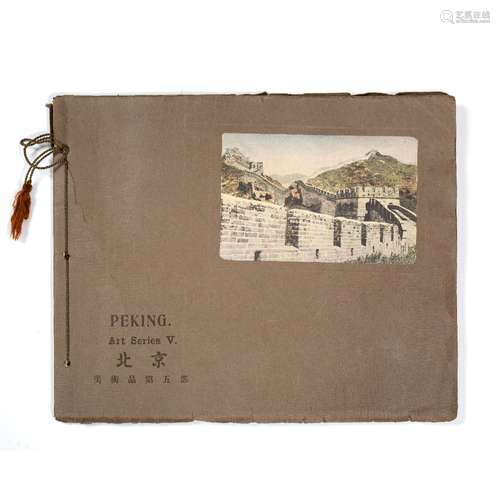 Peking Art Series V published by J. D Zumbrun 1913, including views of the Great Wall of China,