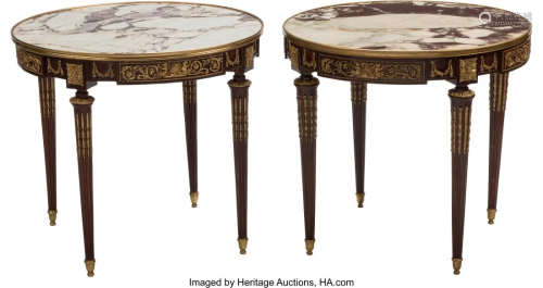 61257: A Pair of French Louis XVI-Style Gilt …