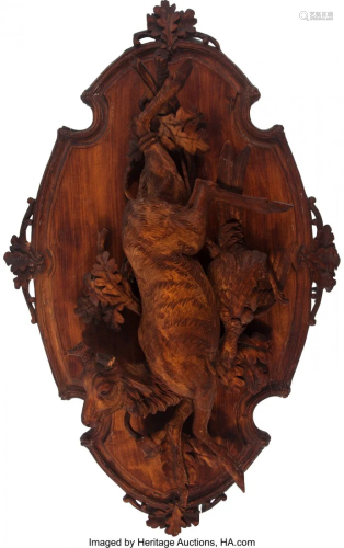 61317: A Black Forest Carved Wood Figur…